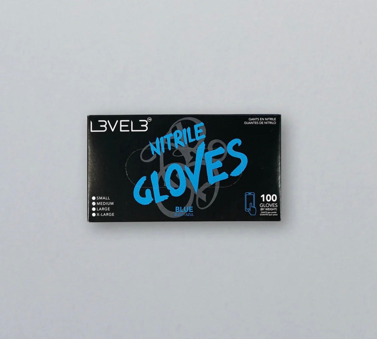 Leve 3 Nitrile Gloves (Blue)(Large)