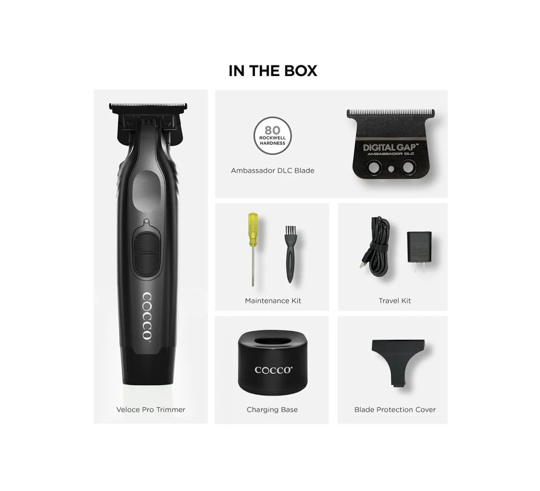COCCO VELOCE PRO CORDLESS TRIMMER - MATTE BLACK