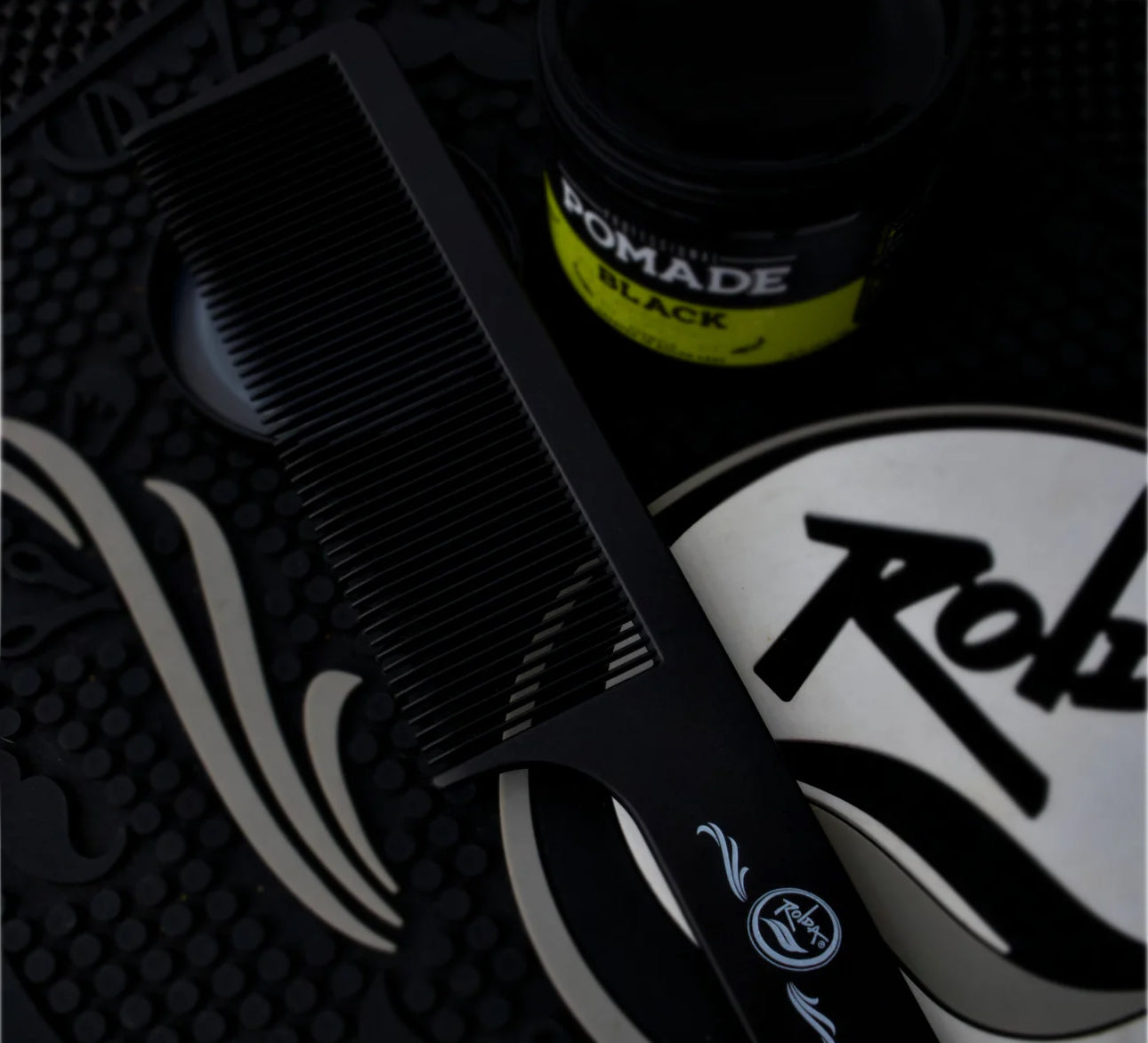 Rolda Flat Top Hair Styling Comb(Black)