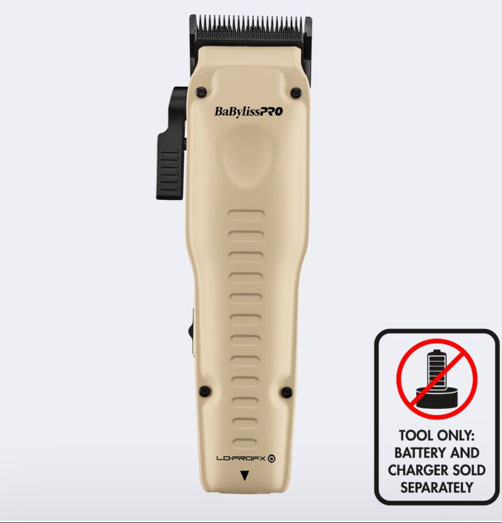 BaBylissPRO FXONE Low-Profile Sand Interchangeable Battery Clipper (FX829SDLT) - TOOL ONLY