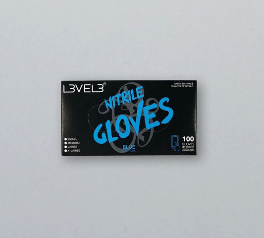 L3vel3 Nitrile Gloves (Blue)(Medium)