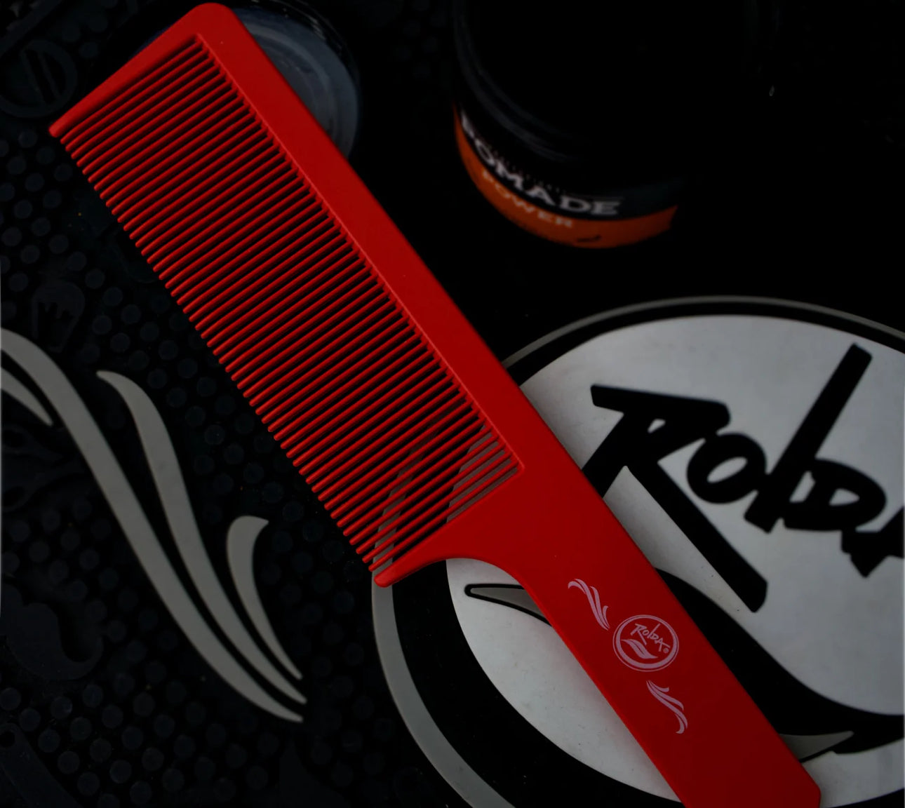 Rolda Flat Top Hair Styling Comb(Red)