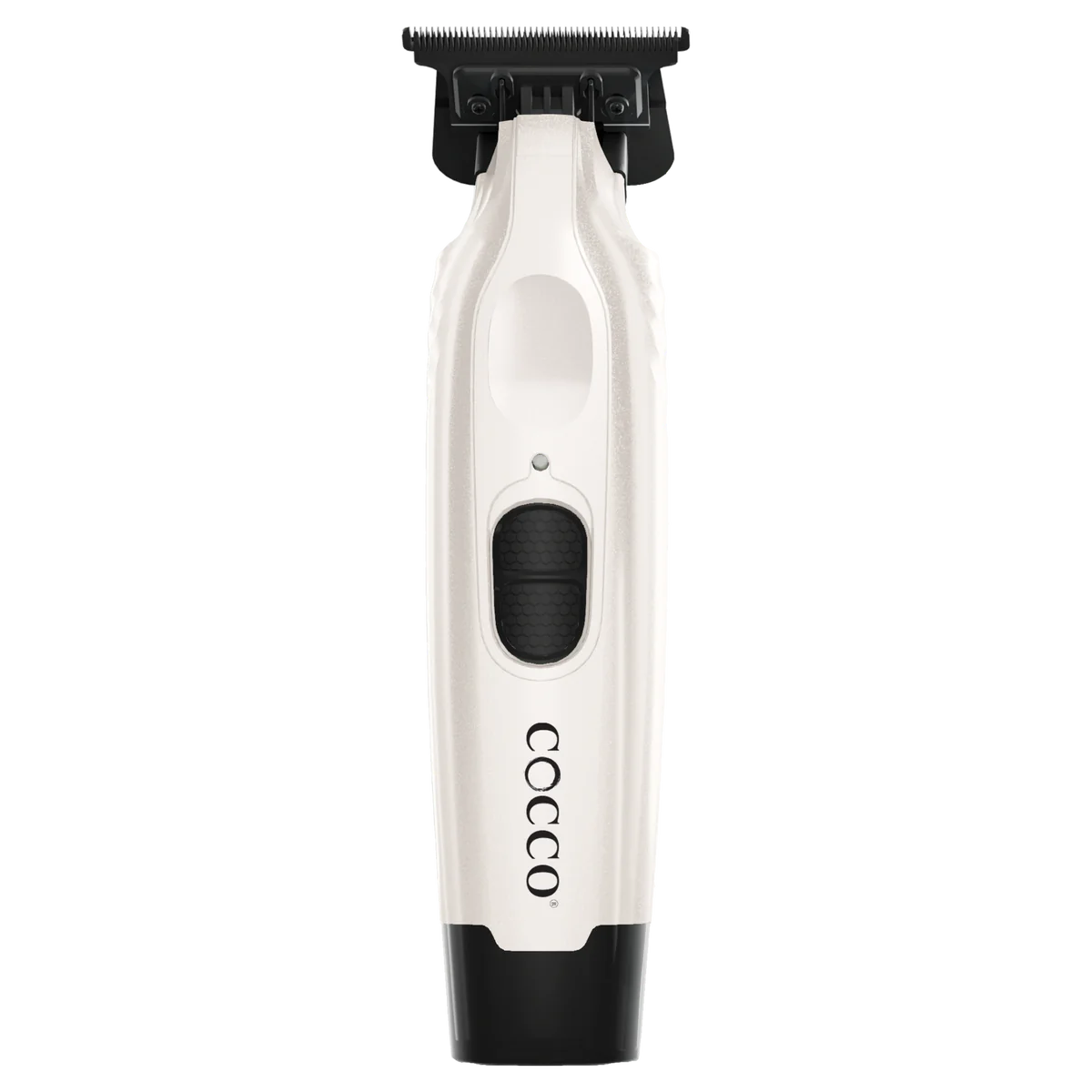 Cocco Veloce Pro Cordless Trimmer w/ Digital Gap Ambassador DLC Blade + Black Charging Stand (CVPT) pearl white
