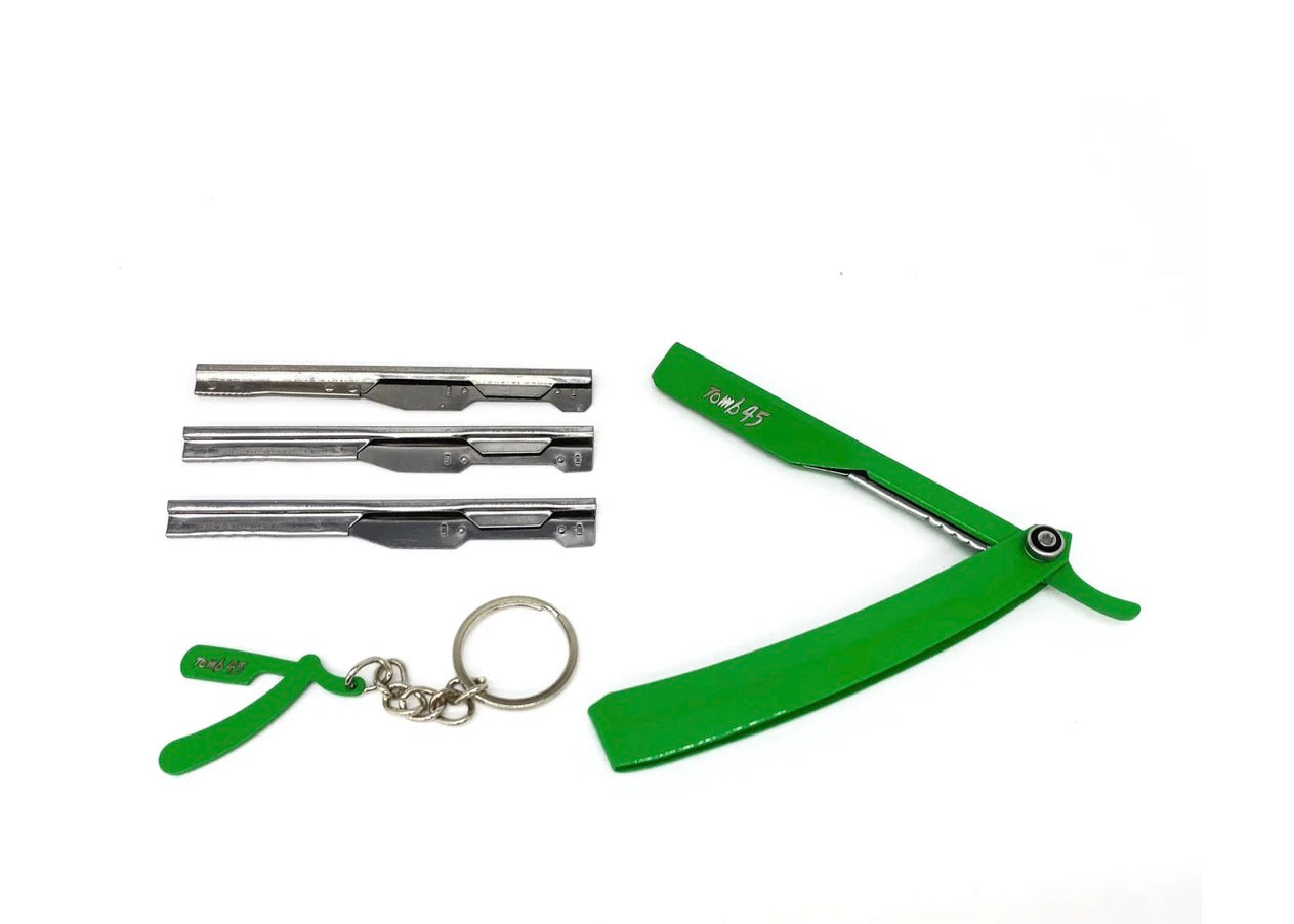 Tomb 45Triple Cartridge Razor Holder With Free Keychain(Green)