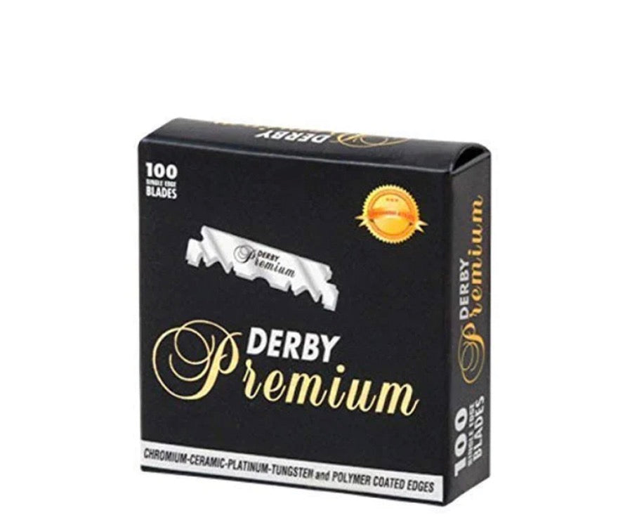 Derby Premium Single Edge Razoz Blades (100 count-pre cut)