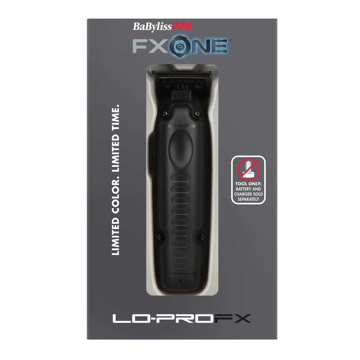 BaBylissPRO FXONE Low-Profile Matte Black Interchangeable Battery Trimmer - TOOL ONLY