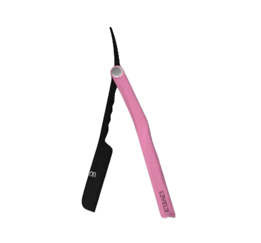 L3vel3 Milly Blade Razor Holder (black & feirce pink)