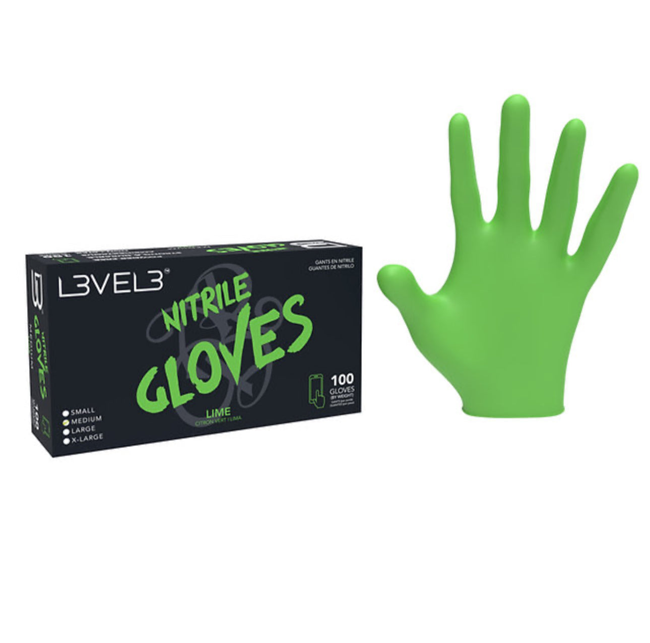 Level 3 Lime Gloves (Large)