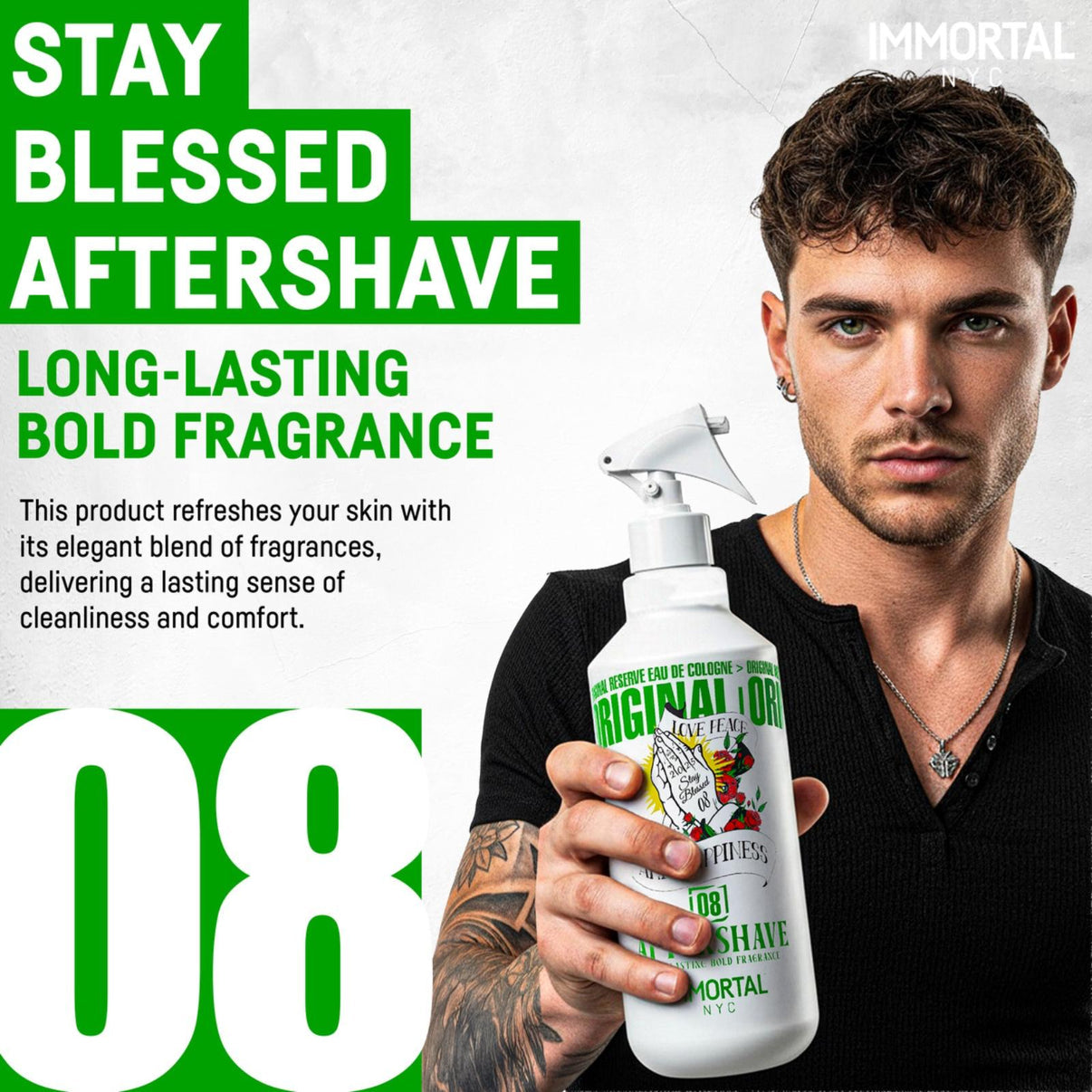 Immortal Aftershave Stay Blessed No.08