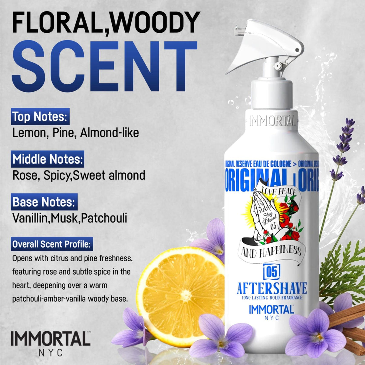 Immortal Aftershave Stay Blessed No.5